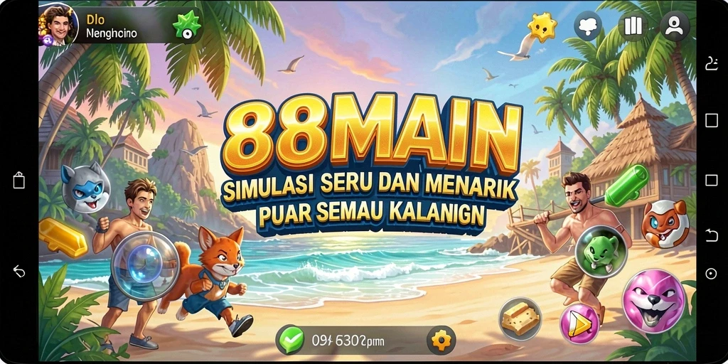 Tampilan menarik dari gameplay Simulation 88MAIN.
