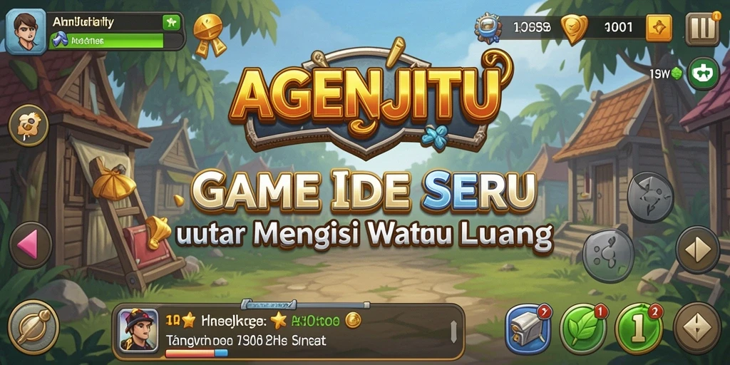 Tampilan gameplay AGENJITU yang menarik dan penuh warna.