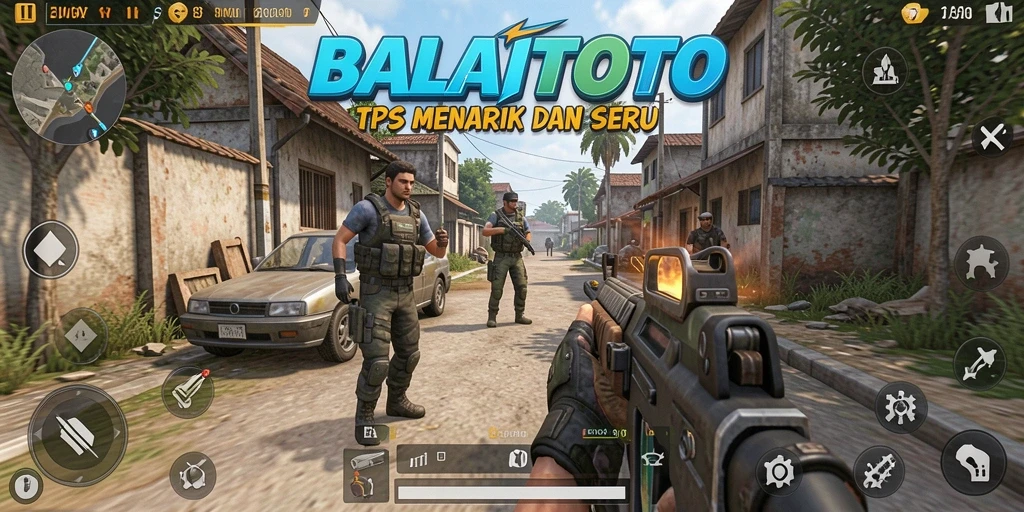 Tangkapan layar gameplay BALAITOTO yang menunjukkan aksi seru dalam TPS.