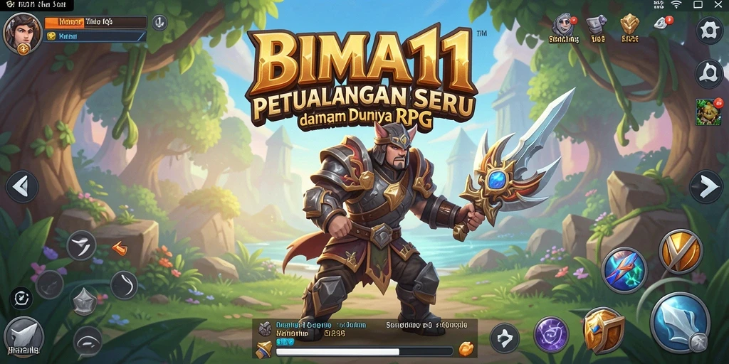Screenshot BIMA11 menampilkan pertarungan epik dalam RPG.