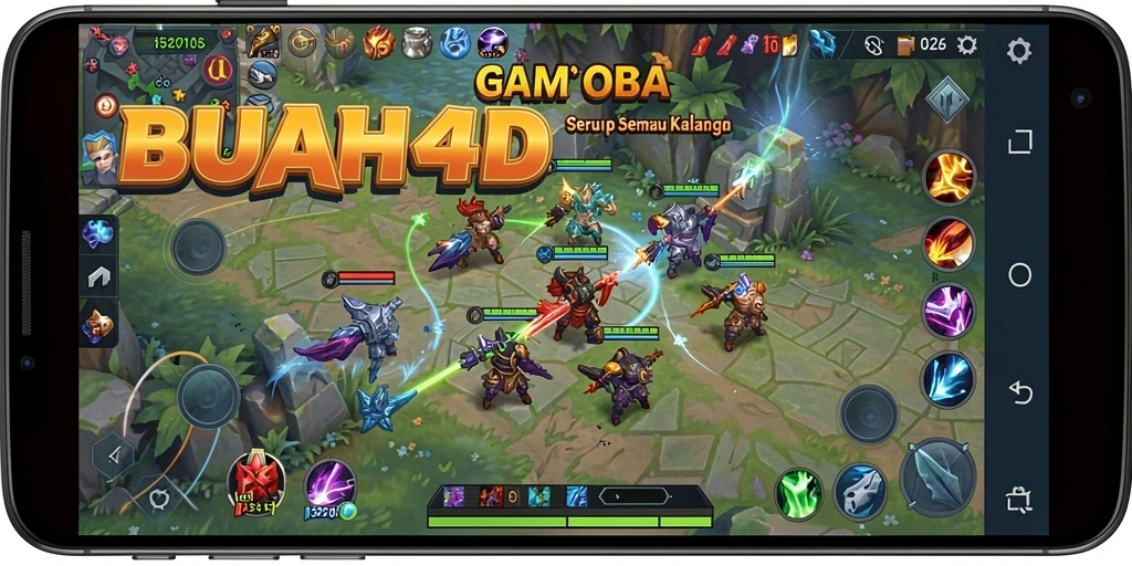 Tampilan gameplay BUAH4D yang penuh aksi dan strategi.