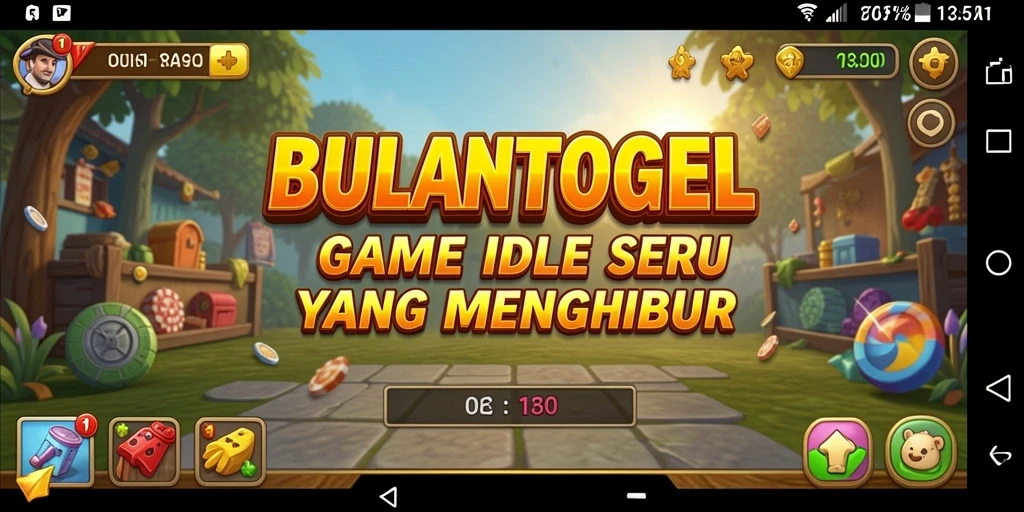 Screenshot gameplay BULANTOGEL menampilkan keseruan permainan Idle yang menarik.