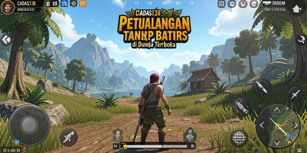 Screenshot gameplay CADAS138 yang menunjukkan dunia terbuka yang luas.