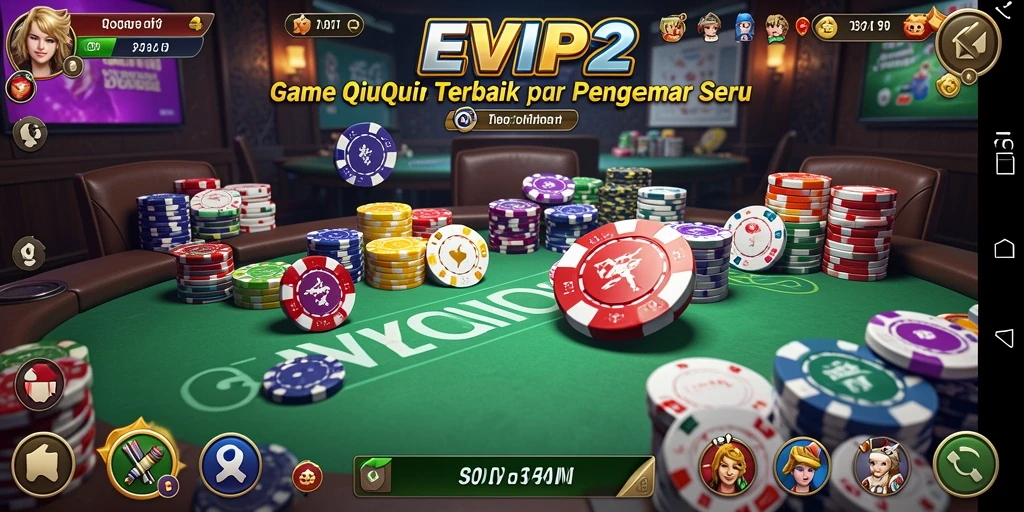 Tampilan gameplay seru dari EVIP2 QiuQiu.