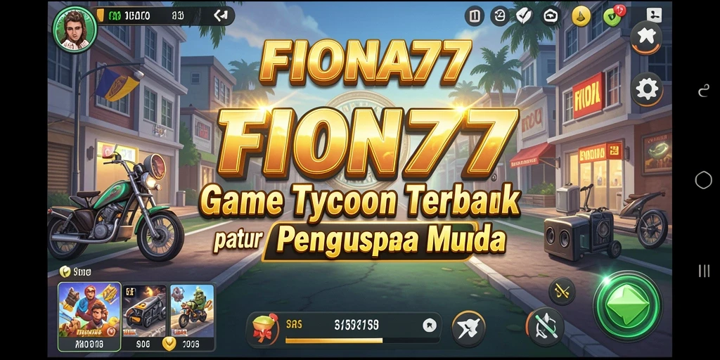 Tangkap momen seru dalam gameplay Tycoon FIONA77.