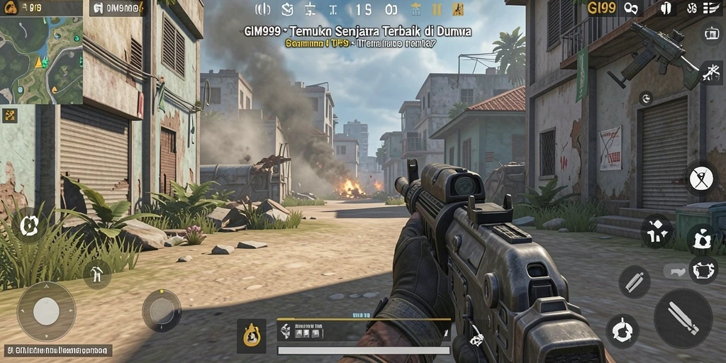 Gameplay seru di dunia pertarungan GIM999 dengan aksi menegangkan.