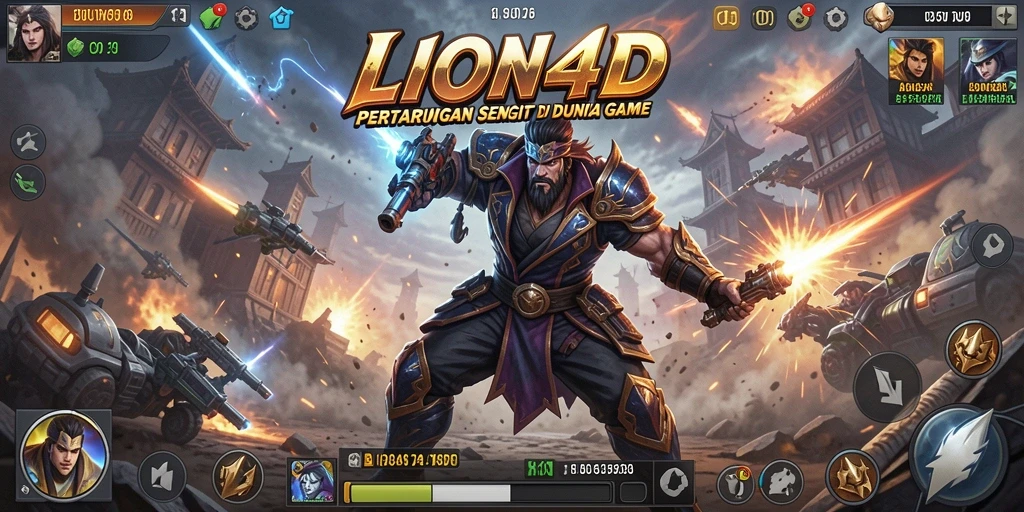 Tampilan aksi seru dalam pertarungan LION4D.