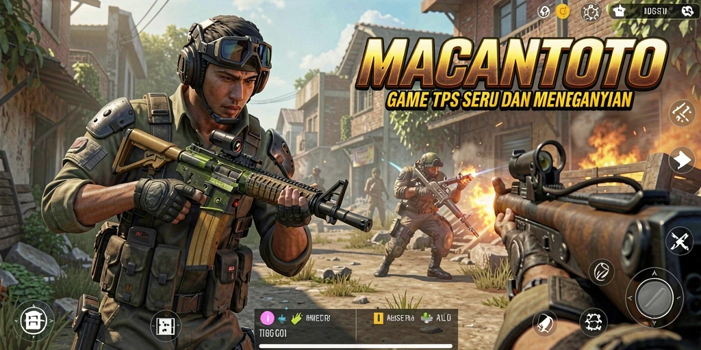 Screenshot gameplay menarik dari MACANTOTO yang menunjukkan aksi TPS yang mendebarkan.