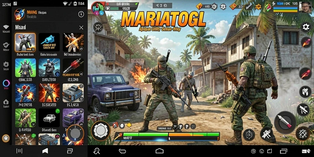 Tampilan antarmuka MARIATOGL yang bersih dan mudah digunakan.