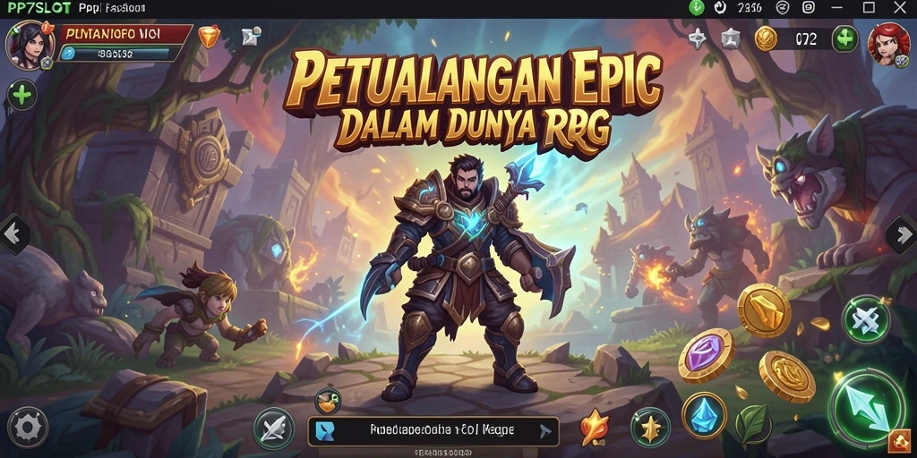 Tampilan screenshot menampilkan aksi seru dalam gameplay RPG.