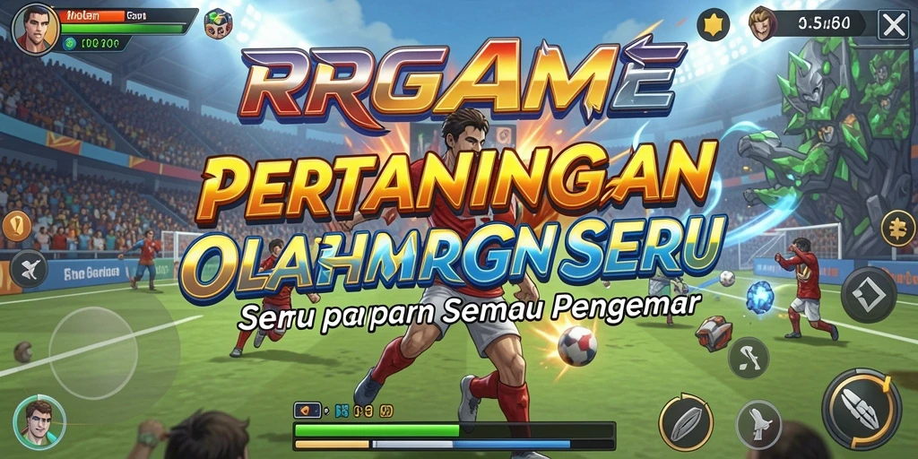Tampilan gameplay RPGAME yang mendebarkan dengan aksi olahraga nyata.