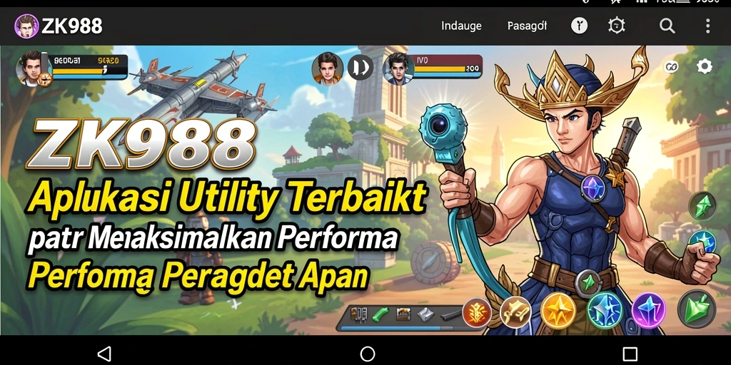 Screenshot ZK988 menunjukkan fitur pembersihan dan pengelolaan aplikasi.
